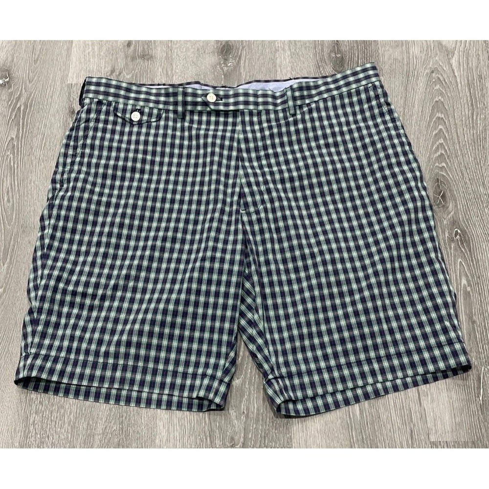 POLO GOLF Ralph Lauren Shorts Red Blue Green Plaid Preppy Crest Men's Size 40